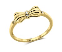 Gold Plated Silver Ring NSR-720-GP
